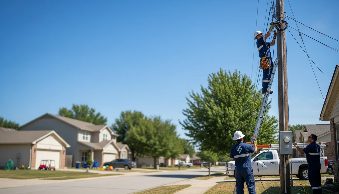 Residential electrician providing installation services in Hartington, NE